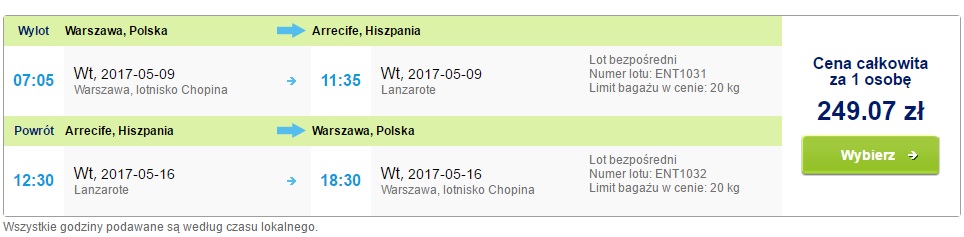 last minute warsaw lanzarote