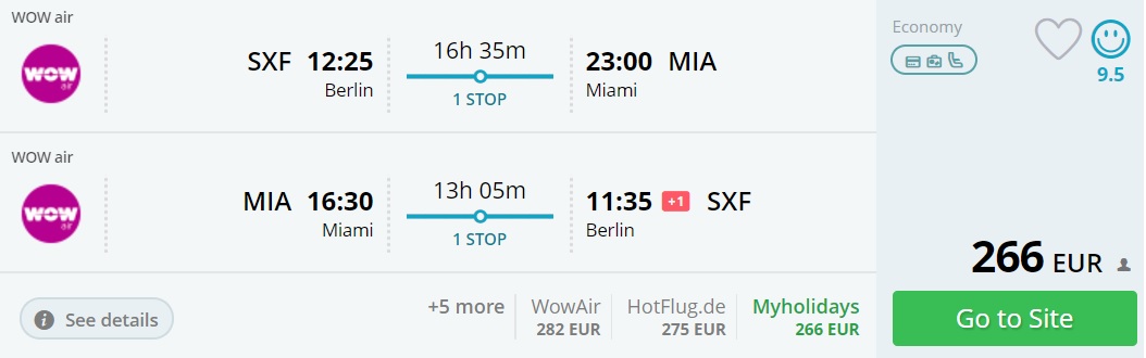 cheap flight tickets to miami from berlin