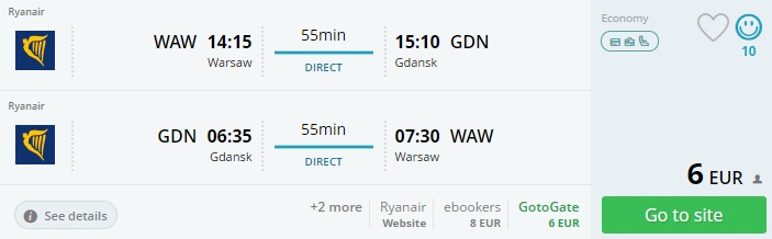 summer flights across poland