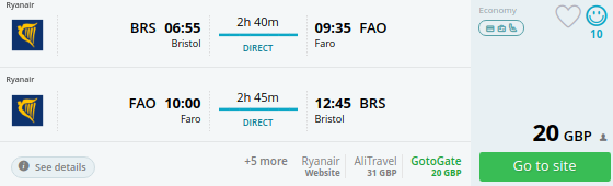 flights uk faro