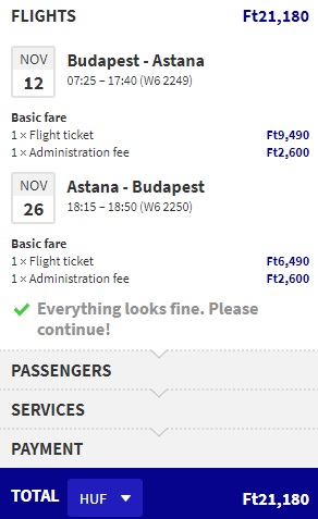 cheap flights to kazakhstan from budapest