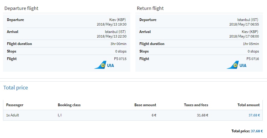 cheap flights to turkey from kyiv