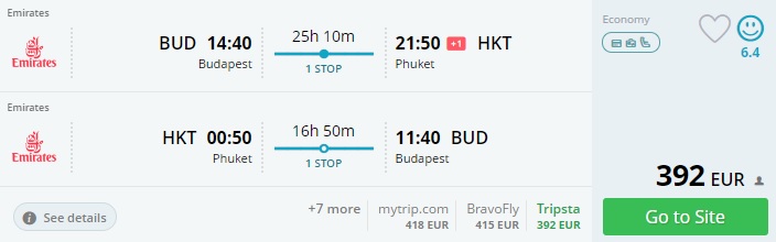 high season flights to phuket from budapest