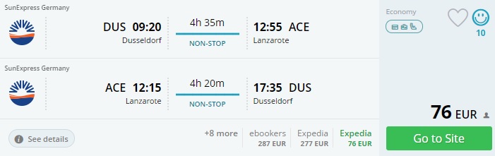 last minute flights to lanzarote from dusseldorf
