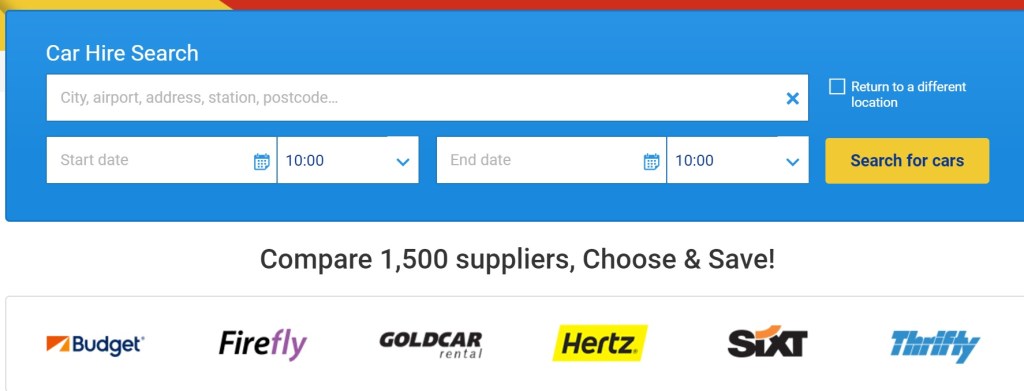 ryanair car hire sale