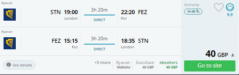 direct flights london morocco