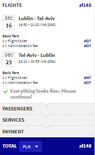 direct flights poland israel