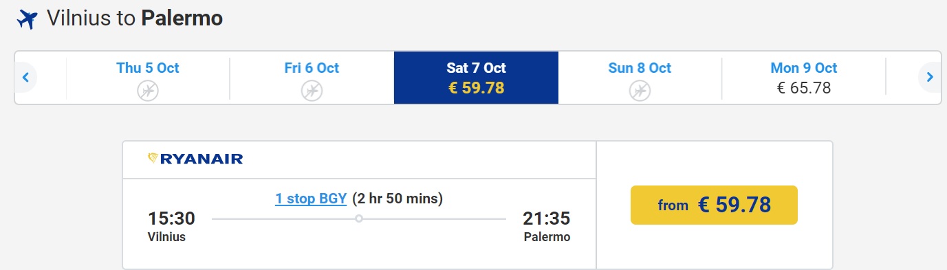 RYANAIR Connecting Flights Service at MILAN Extended