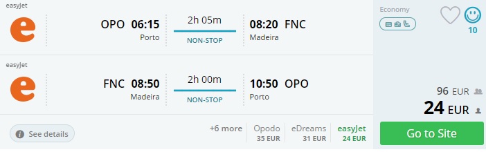 cheap flights from portugal to madeira