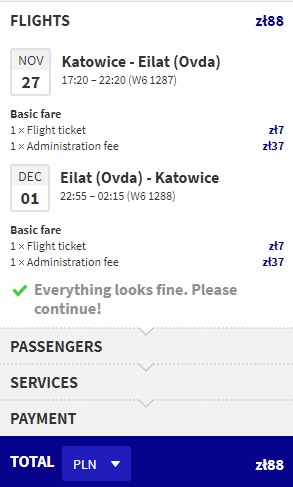 flights from katowice to eilat