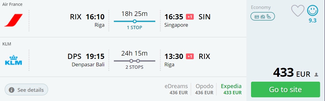 fly from riga to thailand
