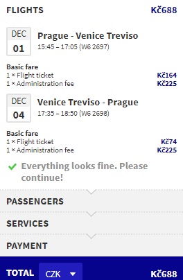 prague to venice