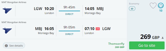 last minute flights uk jamaica