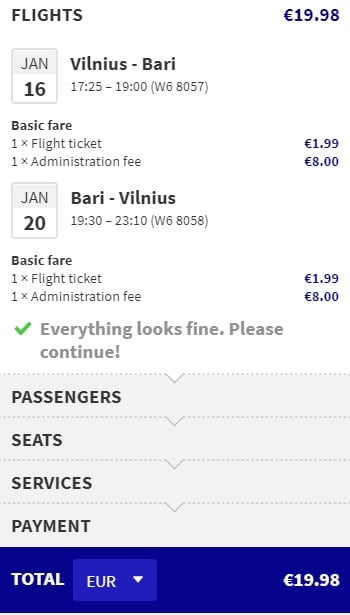 riga to bari