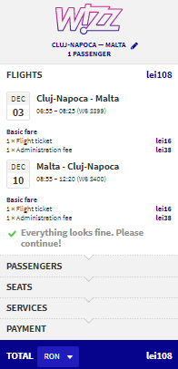 romania to malta