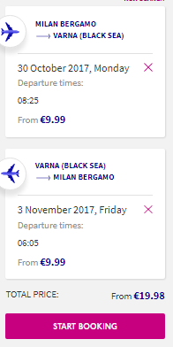 milan to varna