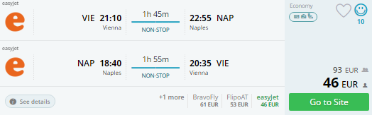 vienna to naples
