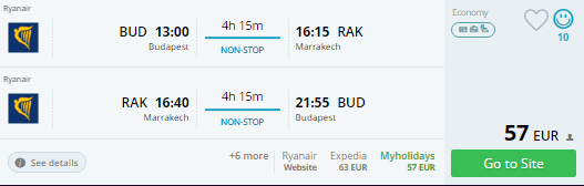 budapest to marrakech