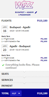 budapest to morocco