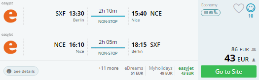 berlin to nice