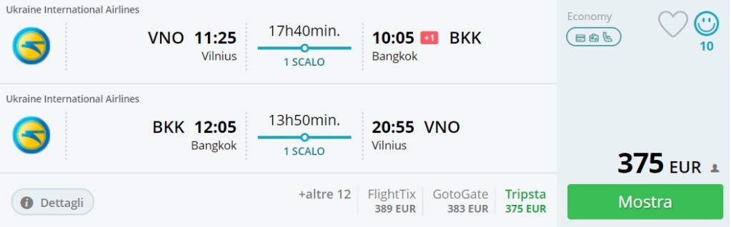 Cheap flights to THAILAND from Lithuania