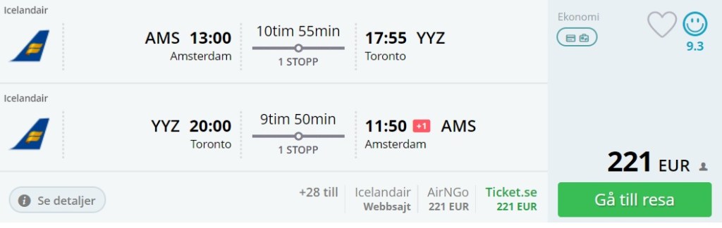 Flights from Amsterdam to NEW YORK