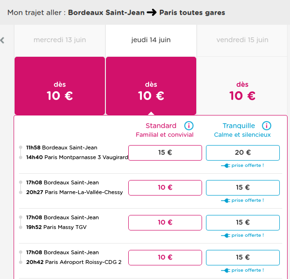 ouigo sale