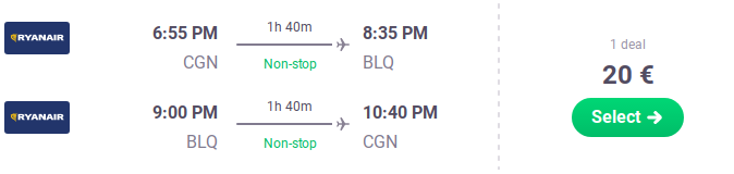 cologne to bologna