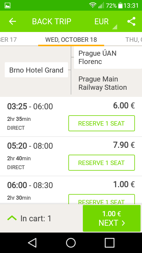FLIXBUS Czech Republic SALE