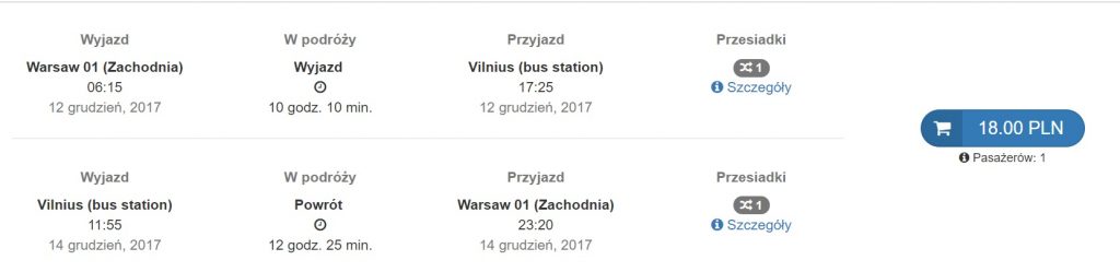 bus Lithuania Poland