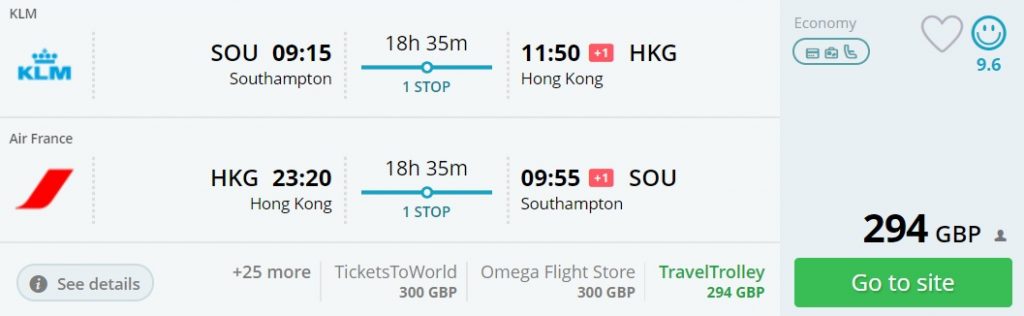 FIND CHEAP FLIGHTS FROM HONG KONG visual data 7