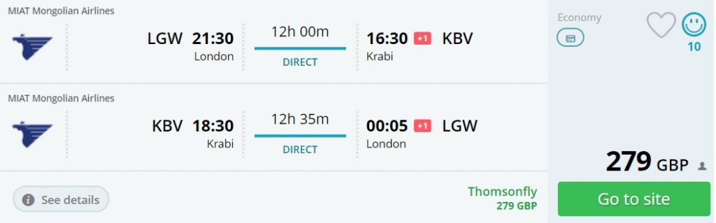 non stop flights uk phuket