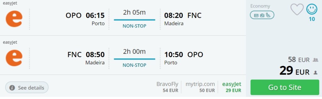 cheap flights portugal madeira
