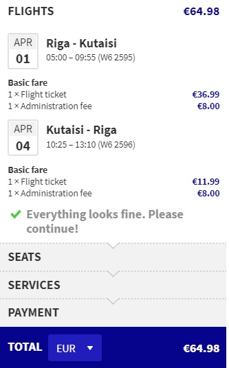 riga kutaisi georgia