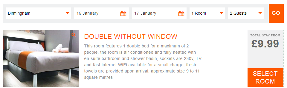 EasyHotel BLACK FRIDAY SALE
