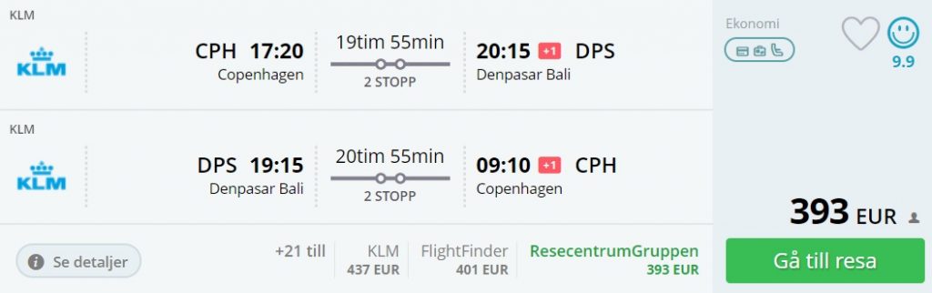 cheap flights copenhagen bali denpasar