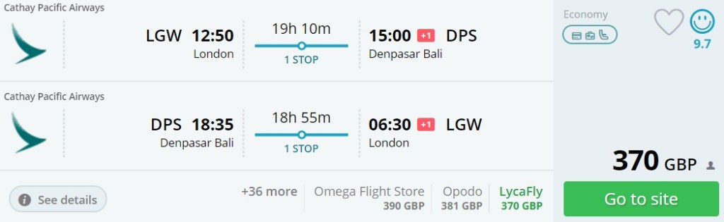 cheap flights london bali indonesia