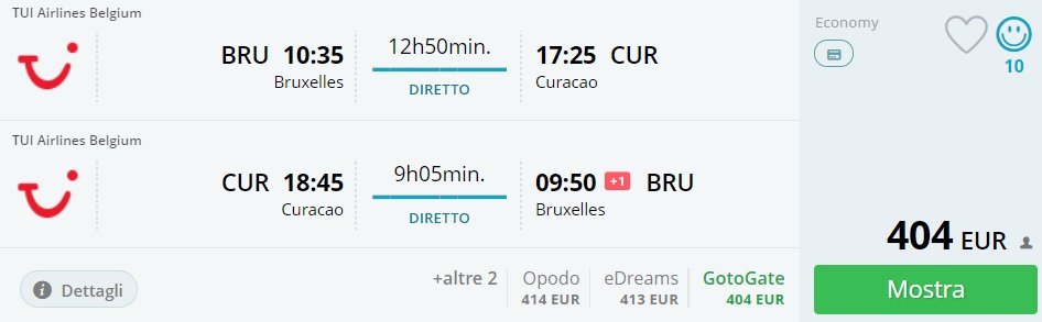 first minute flights from brussels to curacao