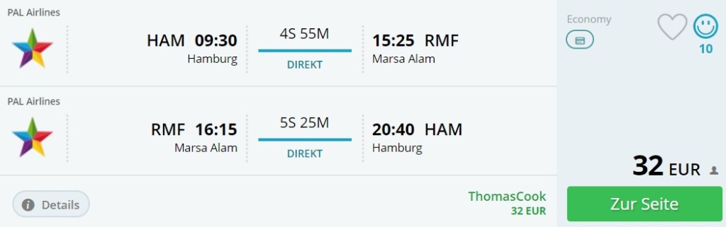 last minute flights hamburg egypt