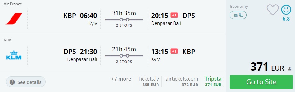 cheap flights kyiv bali indonesia