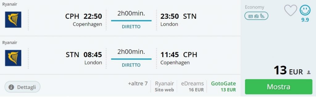 cheap flights scandinavia london