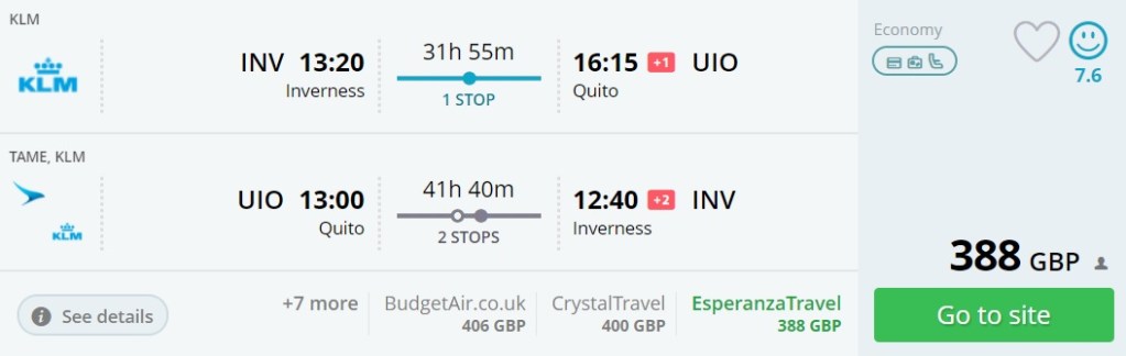 cheap flights uk ecuador