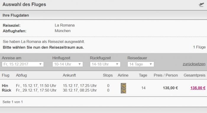 xmas flights from munich to dominican republic