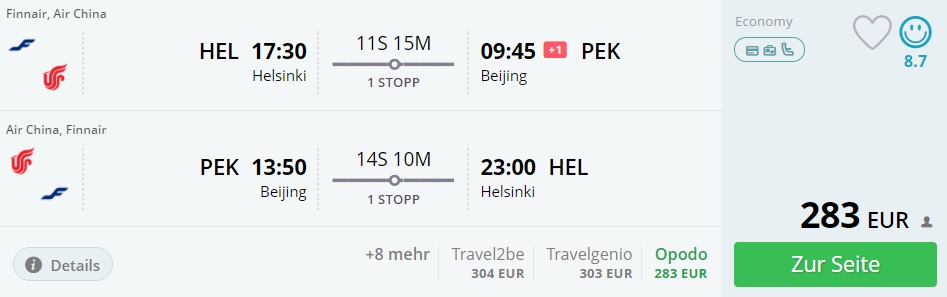 cheap flights helsinki beijing china