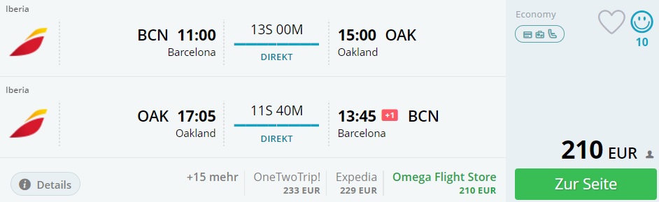 cheap tickets to san francisco from barcelona