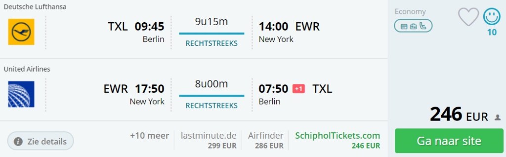 direct flights berlin new york