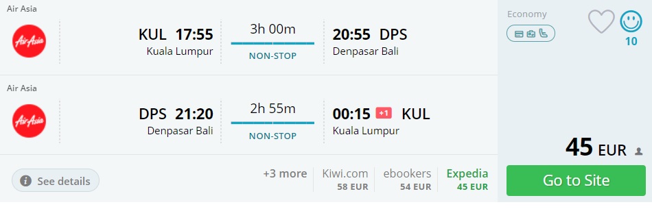 flights kuala lumpur bali