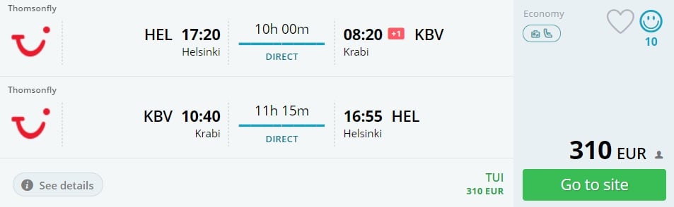 last minute flights to krabi thailand