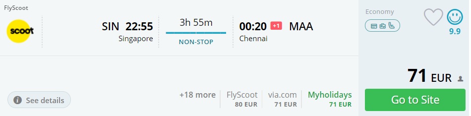 singapore chennai