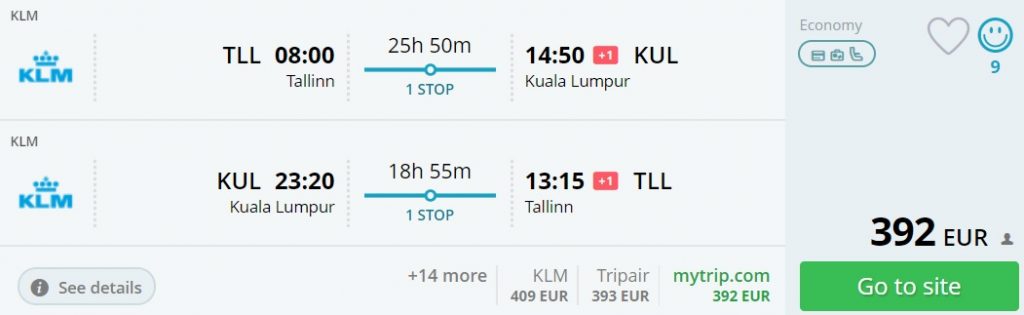 tallinn kuala lumpur